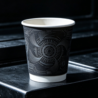 Gobelet en papier PHA compostable écologique à paroi simple, personnalisable avec logo, de qualité alimentaire, aseptique pour boissons en bouteille et emballages alimentaires