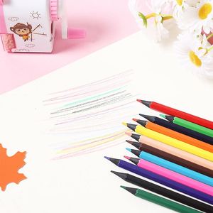 Crayons de couleur de haute qualité, 12 couleurs, personnalisés, hexagonaux, en bois noir, 3 mm, pour le dessin - Product Image 5