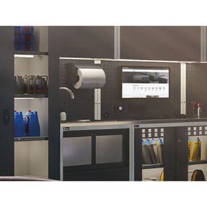 Portarrollos de pared Fami Iron Team de 240/300mm que se puede fijar a paneles perforados, madera y mampostería. - Product Image 4