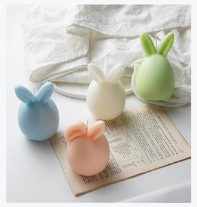 Huevo de conejito de Pascua, decoración navideña, regalo, forma de fiesta, venta al por mayor, Etiqueta Privada, <span class=keywords><strong>cera</strong></span> de soja, velas aromáticas - Product Image 6