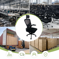 En stock, chaise de bureau ergonomique moderne en tissu maillé, appui-tête réglable, accoudoirs, roulettes anti-rayures, vente en gros, prête à être expédiée