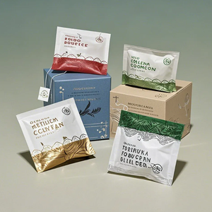 Sachets d'emballage personnalisés imprimés biodégradables thermoscellables écologiques <span class=keywords><strong>pour</strong></span> thé vert à la menthe poivrée en vrac - Product Image 5