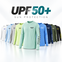 Chemise de pêche pour homme avec logo personnalisé, protection UV UPF 50+, manches longues, séchage rapide, respirante, polyester et élasthanne, jersey de pêche