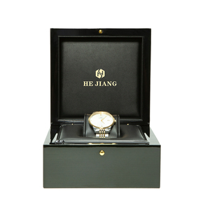 Hộp Đồng Hồ Nam Nữ Có LOGO Tùy Chỉnh Đồng Hồ Đeo Tay Bằng Gỗ MDF Sang Trọng Tùy Chỉnh Vỏ Đồng Hồ Màu Đen - Product Image 4