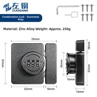 Serrure de meuble à combinaison pour tiroir et porte d'armoire, en alliage de zinc, sans clé, installation facile, design minimaliste