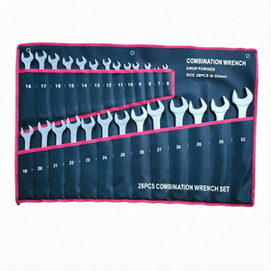 Lot de 12 clés à molette manuelles en acier à haute teneur en carbone, avec étui souple, pour usage domestique, OEM, prune - Product Image 1