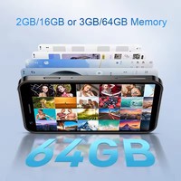 XS16 Teléfono Móvil Pequeño de 3 Pulgadas, Android 10, Batería Grande de 2000 mAh, 4G LTE, 3 GB + 64 GB, Mini Teléfono Inteligente, Teléfono Celular Android