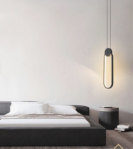 Simig éclairage commercial noir vertige lampara colgantea unique en aluminium led linéaire suspendus pendentif lumière <span class=keywords><strong>lampe</strong></span> - Product Image 4