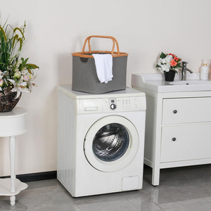 ตะ<span class=keywords><strong>ก</strong></span>ร้าผ้าพับไ<span class=keywords><strong>ด</strong></span>้<span class=keywords><strong>ไม้</strong></span>ไผ่คลาสสิ<span class=keywords><strong>ก</strong></span>พร้อมหูหิ้วคู่ในตัว สำหรับห้องน้ำ ห้องนอน ของเล่น และจัดเก็บเสื้อผ้า - Product Image 5