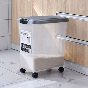 New Arrival 30 Lb Collapsible Plastic Large <strong>Dog</strong> <strong>Food</strong> Storage <strong>Container</strong> With Wheels - Product Image 5