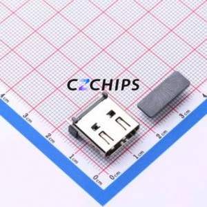 HC-HDMI0019L-006E HDMI Connector SMD Connector ( Connector Type: HDMI-A )( Gender: Female )( Total Number of PINs: 19P ) - Product Image 1