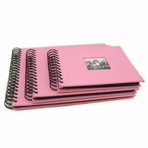 Cubierta dura para álbum de recortes en espiral Rosa 8x8 elegante con logotipo en relieve Encuadernación perfecta - Product Image 3