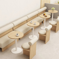 Meubles de restaurant très demandés : mobilier de salle à manger de luxe léger, table et chaise de café, banquette de restaurant à bulles pour desserts