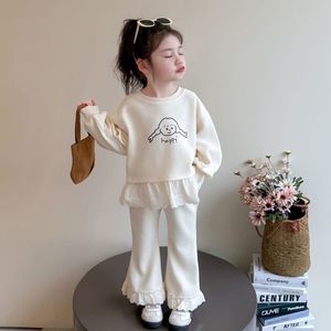 Set di felpe primavera e autunno da ragazza cartone animato nuovo stile bambina alla moda bambino autunno Set due pezzi - Product Image 5