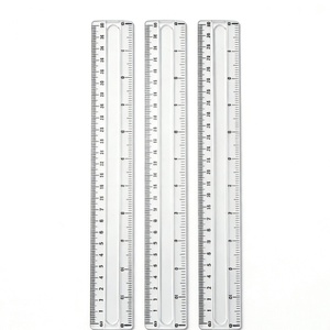 Regla de Plástico de 30 cm para Oficina, Regla Recta en Pulgadas para Mediciones Precisas, Regla de Medición de Doble Cara - Product Image 2