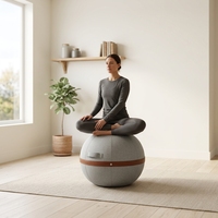 Chaise à billes d'équilibre moderne et économique en stock pour entraînement à domicile, tabouret ergonomique pour assise active avec poignée