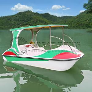 Nouveau design <span class=keywords><strong>d</strong></span>'équipement de parc aquatique bateau à pédales en fibre de verre bon marché à vendre - Product Image 4