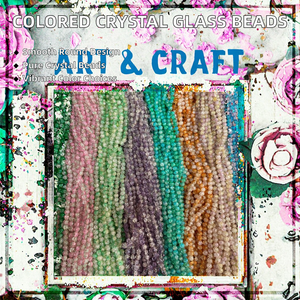 <b>Crystal</b> <b>Glass</b> <b>Beads</b> Loose 8mm Round Colored <b>Lampwork</b> Jewelry Making DIY - Product Image 2