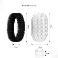 Distributeur d'eau intelligent pour animaux de compagnie avec filtre, eau adoucie et purifiée, filtration puissante, petit modèle de remplacement pour chats