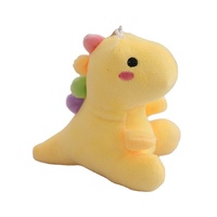 12cm personnalisé Super doux mignon dinosaure en peluche poupée porte-clés jouet avec PP coton remplissage unisexe décoration cadeau