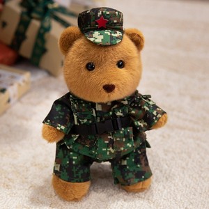 Orsetti di Peluche Morbidi e Carini all'Ingrosso, Giocattoli in Peluche da 25cm e 30cm, Imbottiti in Cotone PP Ecologico, Camouflage da Infermiera - Product Image 2