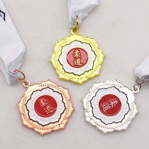 Medaglia Sportiva Internazionale Personalizzata in Metallo Smaltato per Kung Fu, Taekwondo, Jiu Jitsu, Judo, Karate - Product Image 5