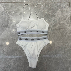 Set Canotta Traspirante Sexy con Logo Lettera, Reggiseno Sportivo da Donna per Fitness e Yoga, Intimo Esterno - Product Image 3