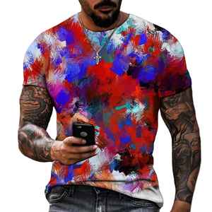 Nueva Camiseta 3D de Poliéster de Buena Calidad, Estilo Casual con Arte Abstracto para Hombre <span class=keywords><strong>Joven</strong></span>, Manga Corta, 180g, Tallas Grandes S-5XL - Product Image 6