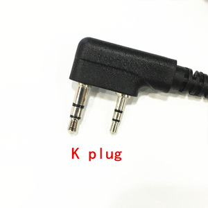 Controllo del volume di Aria morsetto del tubo grande PTT cuffia K spina per Kenwood Baofeng UV5R 888 S ecc walkie talkie - Product Image 5
