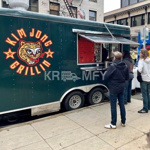 2025 Street Side Road Cart Outdoor Movable Fully Equipped <b>Mobile</b> <b>Kitchen</b> Fast Trailer Food Truck - Product Image 3