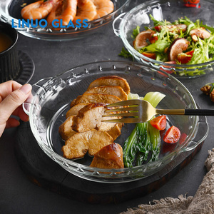 Plato y Bandeja para Tartas de Vidrio de Borosilicato de Alta Resistencia al Calor de 7, 8 y 9 Pulgadas con Asas, Apto para Horno/Microondas, Ecológico - Product Image 5