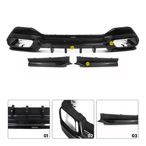 Diffusore Posteriore SOOQOO per <span class=keywords><strong>BMW</strong></span> <span class=keywords><strong>Serie</strong></span> <span class=keywords><strong>8</strong></span> <span class=keywords><strong>Gran</strong></span> <span class=keywords><strong>Coupé</strong></span> G16 Stile SQ in Fibra di Carbonio Prepreg 2021+ - Product Image 2