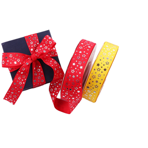Sampel Gratis Pita Grosgrain <span class=keywords><strong>Satin</strong></span> Warna-warni 2.5cm dengan Cetak Logo Putih, Karya Seni Merek, 100% Poliester Daur Ulang, Cetak Warna - Product Image 1