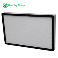 Filter Udara HEPA Lipat Kustom H13 H14 Efisiensi Tinggi OEM untuk Laminar Flow Hood Laboratorium Cleanroom