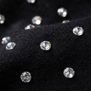 Factory Custom Rhinestone Zip-Up Hoodie Diamond <b>Pullover</b> Oversized Heavy Weight 100% Cotton Autumn Hoodie for <b>Men</b> - Product Image 3