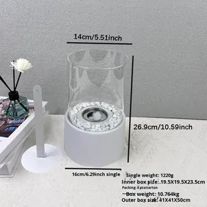 Braciere Portatile Senza Fumo in Acciaio Inox per Interni, Caminetto a <span class=keywords><strong>Bioetanolo</strong></span> da Tavolo - Product Image 6