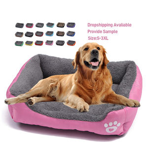 Großhandel Luxus wasserdichtes ultra weiches Haustier Hunde bett Rechteck Haustier bett Wasch bares Hunde bett - Product Image 1