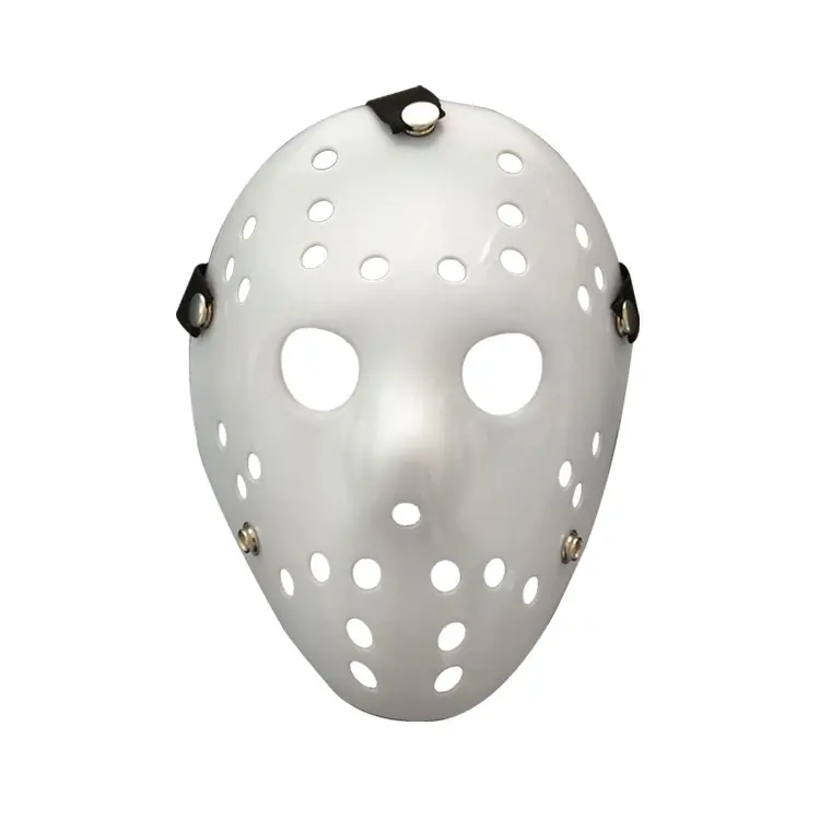 Customized Halloween Carnival Masks Plastic Thick Jason Hockey White Party Mask