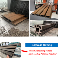 Ligne de production de panneaux muraux décoratifs, clôtures et dalles en PE WPC à grain de bois 3D pour terrasses et enclos de jardin