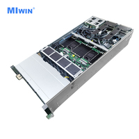 MIWIN Custom 2 Sapphire Rapids CPUs 6 PCIe 5.0 Slots 36 3.5-inch SAS Hard Disk OEM 4U Rack Cloud Storage Server Manufacturer
