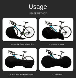 Fundas para Bicicletas de <span class=keywords><strong>Carretera</strong></span> Plegables, Impermeables, Resistentes al Polvo, Altamente Elásticas, Ecológicas, Antiarañazos, para Interiores - Product Image 6