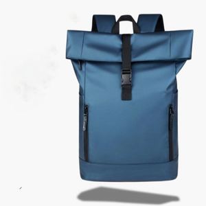 Fashionable Waterproof Oxford <b>Roll</b> Top Student <b>Backpack</b> Durable Flip Business Travel Laptop <b>Backpack</b> for Men - Product Image 6
