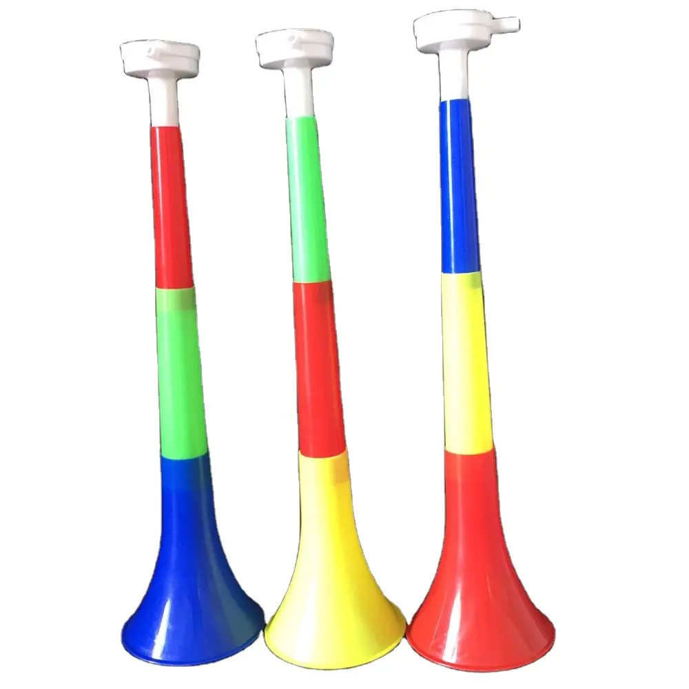 Suministros para fiestas Estadio Cuerno de animación Cuerno de aire de plástico Bugle Trompeta Animando Megáfono Cuerno de plástico Vuvuzela