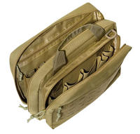 Holster de chasse unisexe Oxford imperméable à fermeture éclair avec sangle d'épaule arquée pour port dissimulé (19,5x9cm)