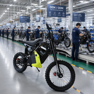 มอเตอร์ไซค์วิบากไฟฟ้า Young Rider 2000W มอเตอร์กลาง พร้อมโซ่ ระยะทางวิ่ง 80 กม. ความเร็วสูงสุด 80 กม./ชม. เบรคไฮดรอลิก ยางแบบ Knobby - Product Image 1