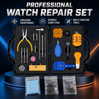Kit de Herramientas de Reparación de Relojes Duradero de Fábrica, 100 Piezas, para Relojeros, Abrecajas y Herramienta para Quitar Barras de Resorte, Mercado de Reparación de Relojes