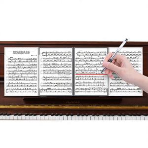 Carpeta portátil para partituras A4 para músicos, organizador de partituras de piano editable, soporte para documentos musicales - Product Image 3