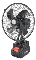 Ventilateur mobile sans fil 21V, 6 pouces, moteur sans balais 3000 tr/min, ventilateur industriel portable rechargeable sur batterie, ODM OEM