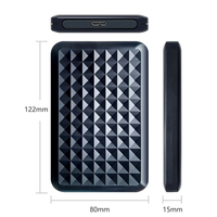 Disque dur externe portable SSD de bureau 500 Go 1 To 2 To 3 To 4 To avec capacité de 80 Go, boîtier métallique, occasion
