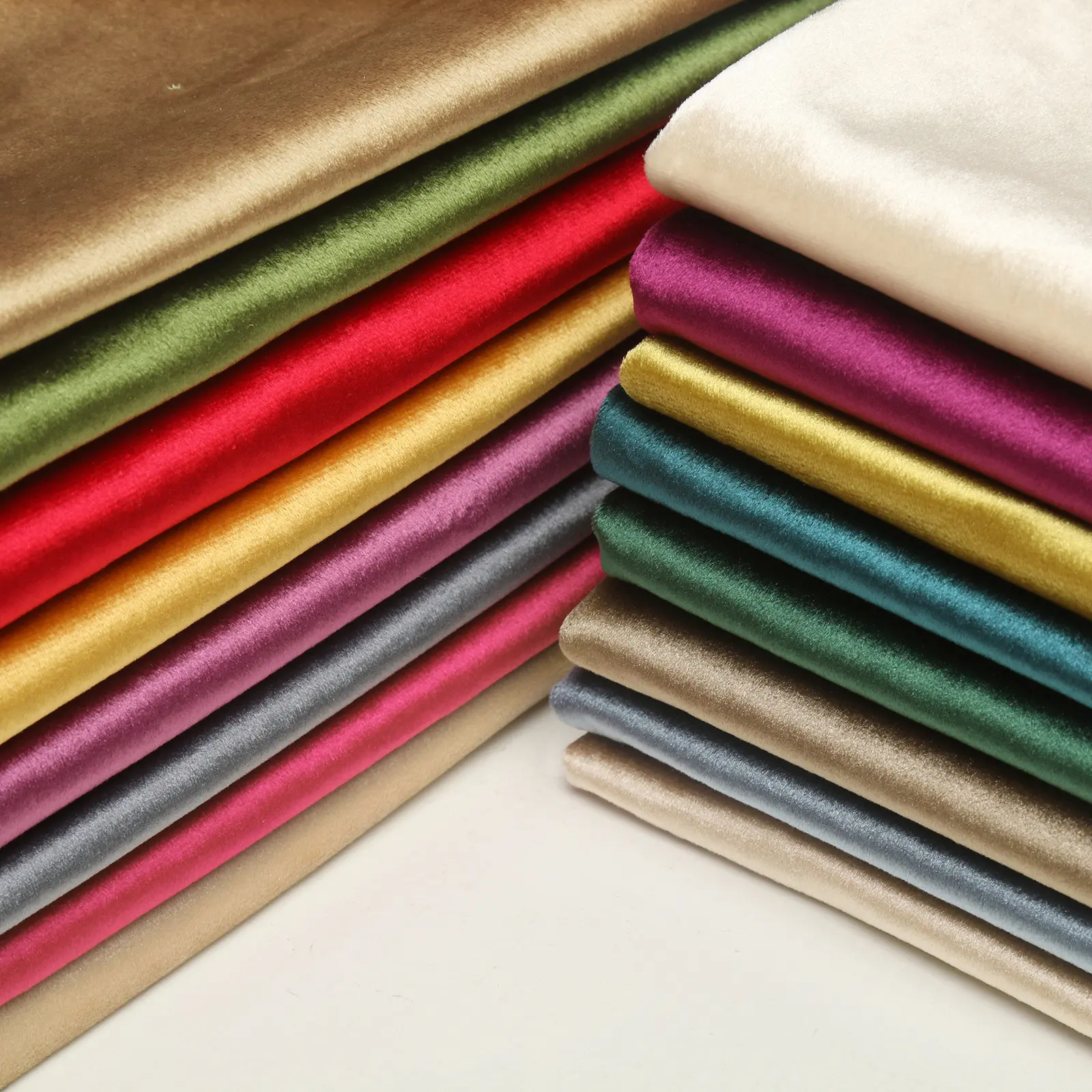 Chất lượng sang trọng Hà Lan nhung rèm vải cho đồ nội thất sofa bọc tính năng chống thấm nước